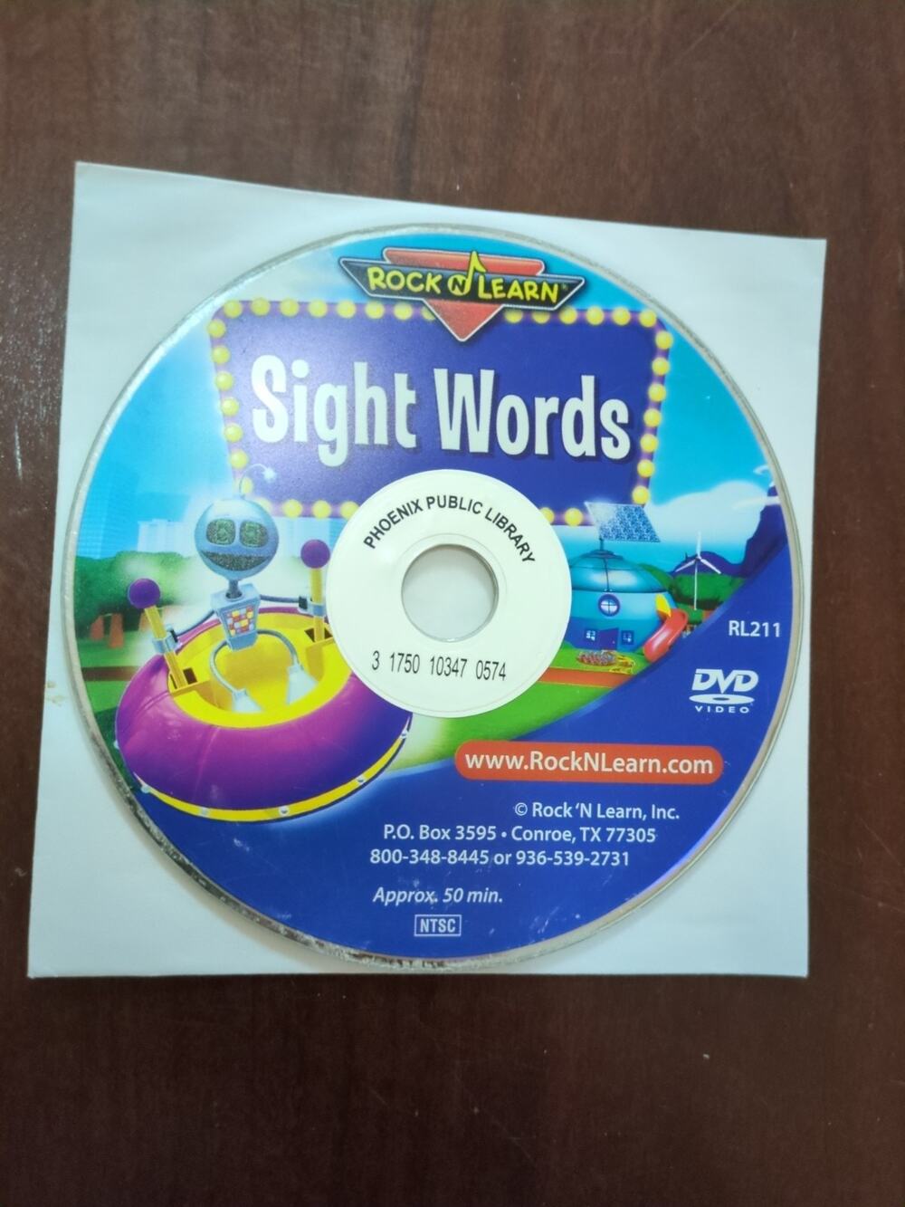 Sight Words (Rock 'N Learn) - DVD By Brad Caudle disc only